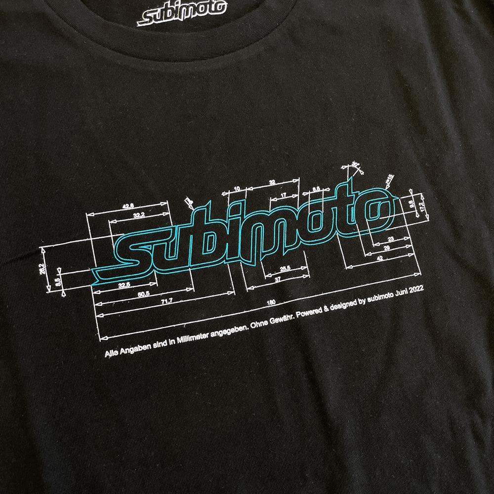 Subimoto T-Shirt Dimensions